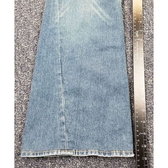 VTG True Religion Jeans Men 31x29 Blue Y2k Joey Flared Bottoms Hipster Grunge - Picture 6 of 16